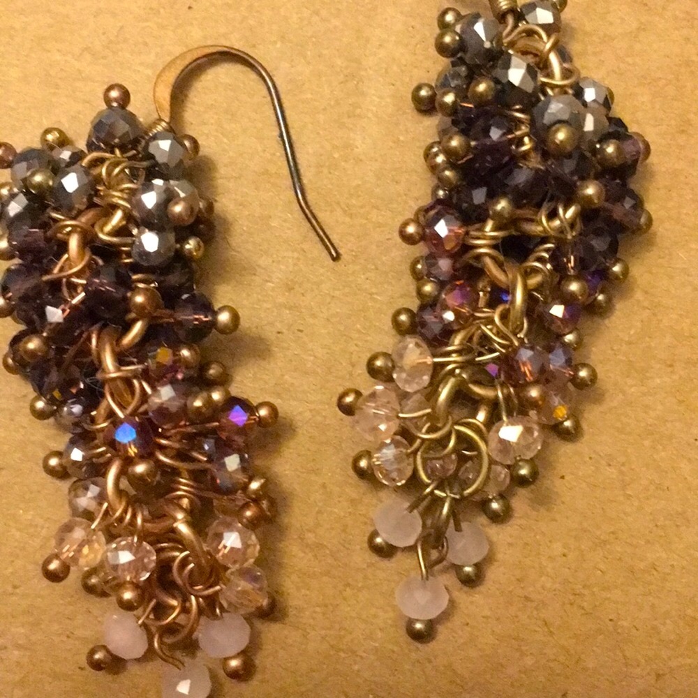 Grape 🍇 Chandelier Earrings